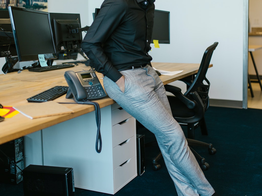 man in office