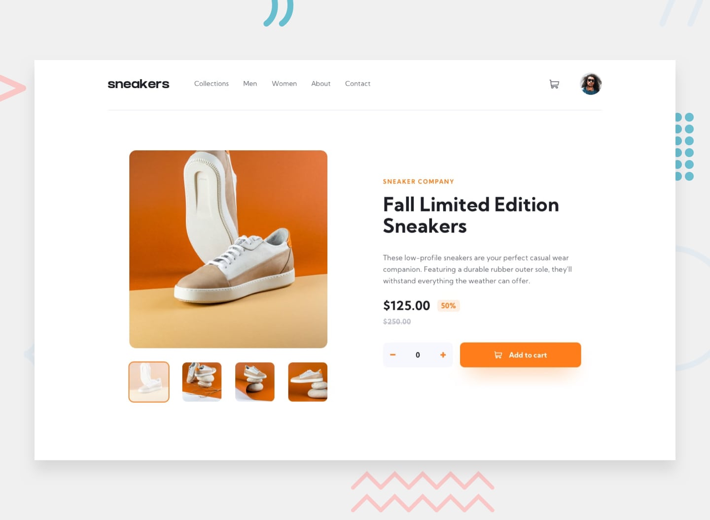 crowd funding landing page design